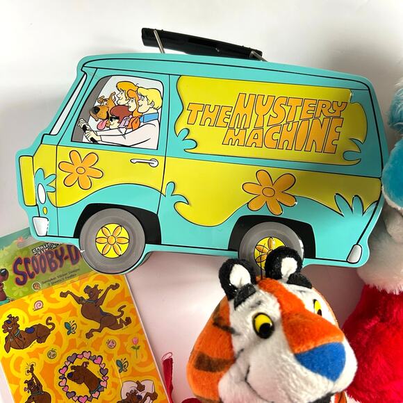 Saturday Morning Cartoons Gift Set Scooby Garfield Smurf Tony Plush - Picture 4 of 15